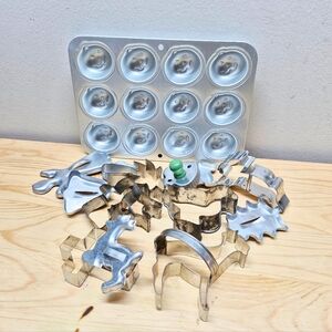 Metal Cookie Cutters and Baking Bundle